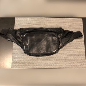 Italian lambskin leather large fanny pack